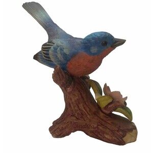 VINTAGE ANDREA BY SADEK BLUEBIRD FIGURINE Porcelain Excellent Condition